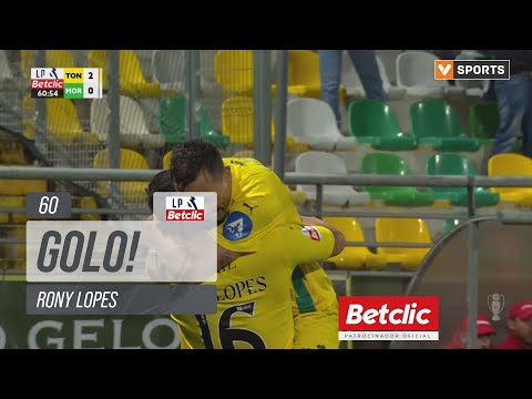 Goal Rony Lopes For Team Tondela Against Moreirense minute 60
