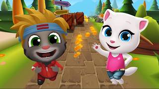 Mighty Tom Gold Run Vs Talking Angela Gold Run - Talking Tom Gold Run