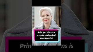 Principal Weems is actually Wednesday’s Aunt Ophelia! #us #celebrity