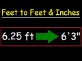 Converting Feet to Inches
