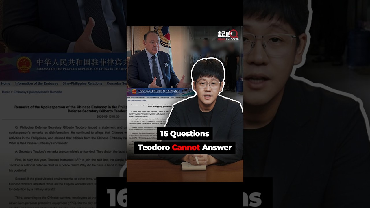 16 Questions Teodoro Cannot Answer