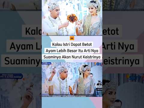 Moment Al Ghazali dan Alyssa berebut ayam potong #keluargaartis #foryou #wedding #artis #beranda
