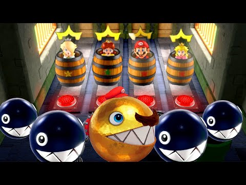 Mario Party Superstars - Mario Is Unlucky Day - Mario vs All Girlfriends