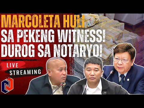 PILIT NA MAY COACHING PA! Sen. Marcoleta HULI sa PEKENG WITNESS! Durog sa NOTARYO!