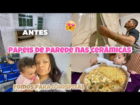 TRANSFORMANDO AS CERÂMICAS DA COZINHA - PRIMEIRA PIZZA NA CASA NOVA - FIQUEI PREOCUPADA