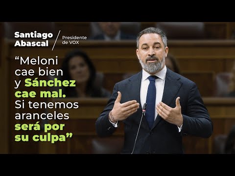 💥 Santiago Abascal a Sánchez: “Meloni cae bien, usted CAE MAL” internacionalmente