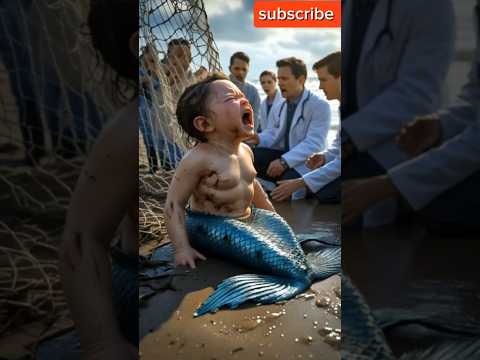 Cute baby mermaid