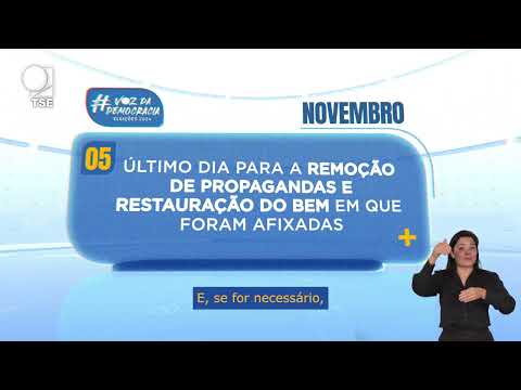 Calendário Eleitoral: Remoção de Propagandas