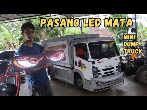 BIKIN PENASARAN.. HASILNYA SEPERTI APA.. MINI TRUCK PASANG LED MATA?