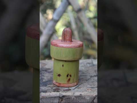 How To Make Bamboo Cotton Swabs Box,Help for grandma 🥰-DIY#shorts