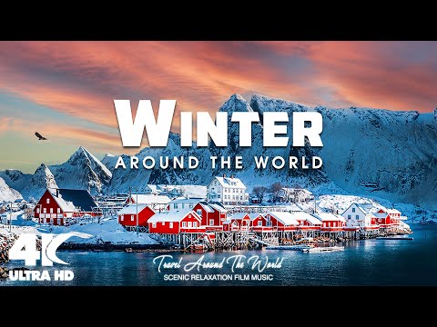 Winter 4K ❄️ Exploring Stunning Winter Around The World, Scenic Relaxation Film