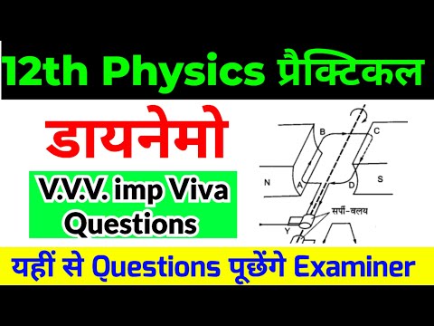 12th Physics Practical Viva Questions | डायनेमो (प्रत्यावर्ती धारा जनित्र) | 12th Physics Viva Topic