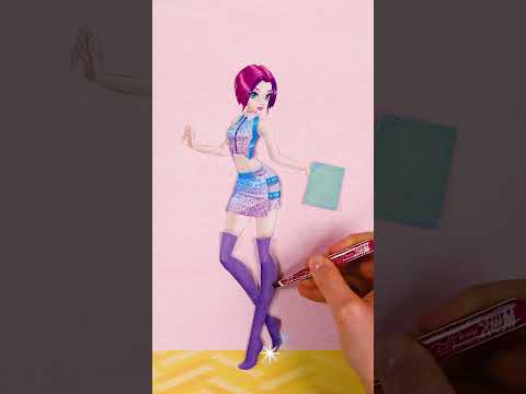 Бумажная кукла: Давай нарядим Текна 💻 #shorts | Winx Club