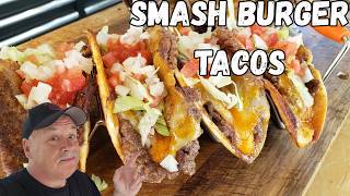 Smash Burger Tacos on the Blackstone Griddle