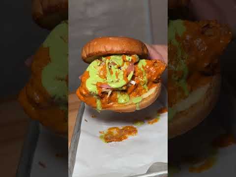 The PAKISTANI / AMERICAN FUSION HOT CHICKEN from Namkeen in NYC & NJ is incredible! 🔥🍗#DEVOURPOWER