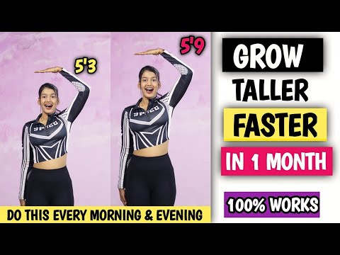 Grow taller faster in 1 Month | Height increase exercise | Height kaise badhaye | Fitness Journey