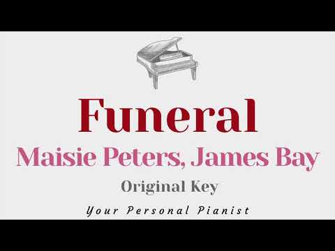 Funeral – Maisie Peters, James Bay (Female Higher Key Karaoke) – Piano Instrumental Cover