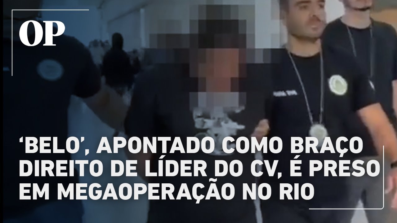 Belão do Quitungo tido como braço direito de líder do CV é preso no Rio veja o vídeo  TV Online Belão do Quitungo tido como braço direito de líder do CV é preso no Rio veja o vídeo