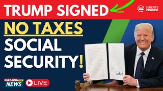 JUST IN: Trump ANNOUNCES NO TAX on Social Security for Seniors!