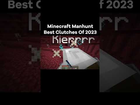 Minecraft Manhunt Best Clutches Of 2023 #minecraft #minecraftmemes