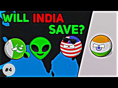 [INDIA THROWS CHAPPAL TO ALIENS] 😱👽🥿 PAKISTAN GOT KIDNAPPED! 😂🔥🫡 #countryball