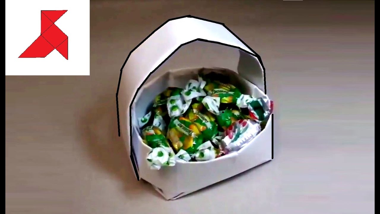 Как сделать оригами КОРЗИНКУ из бумаги А4 своими руками?
