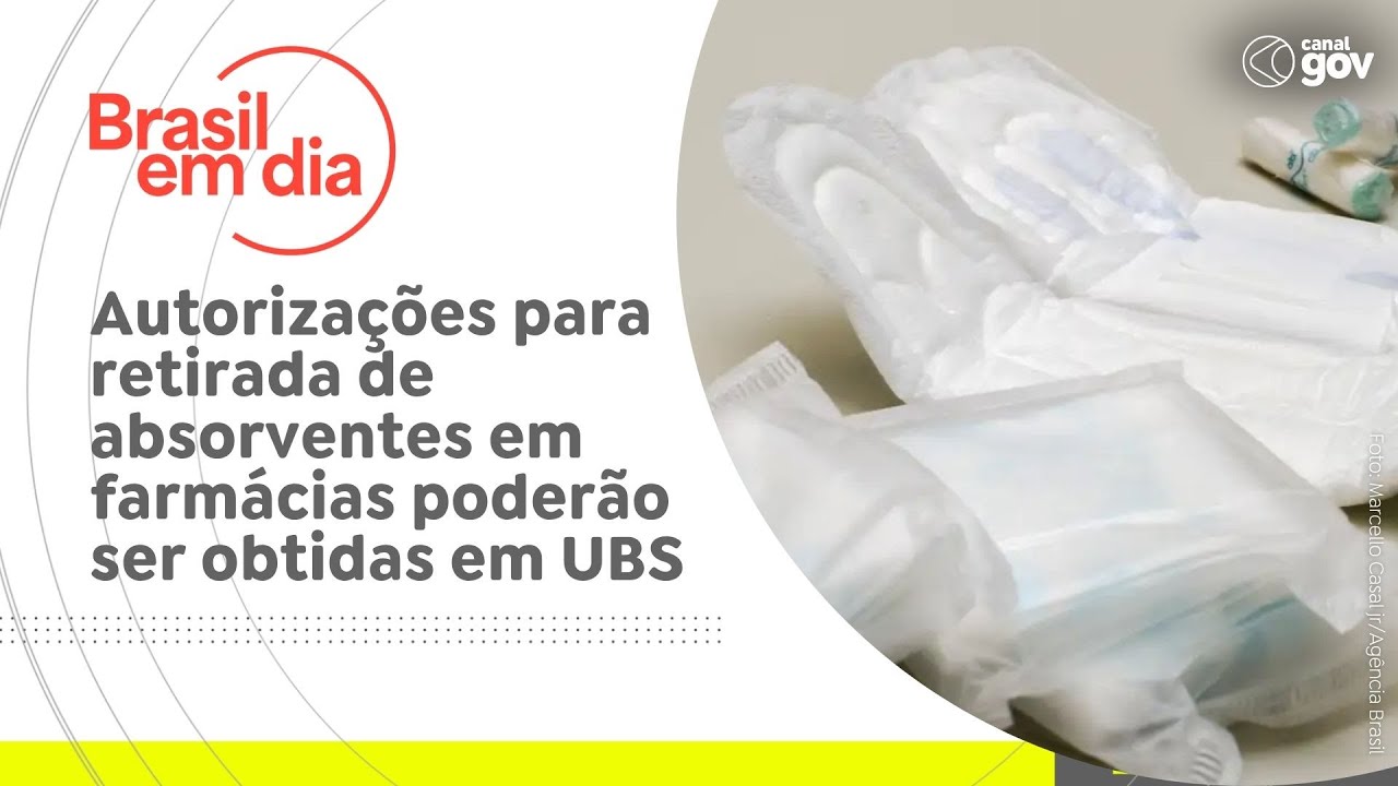 Autorizações para retirada de absorventes em farmácias poderão ser obtidas em UBS  TV Online Autorizações para retirada de absorventes em farmácias poderão ser obtidas em UBS