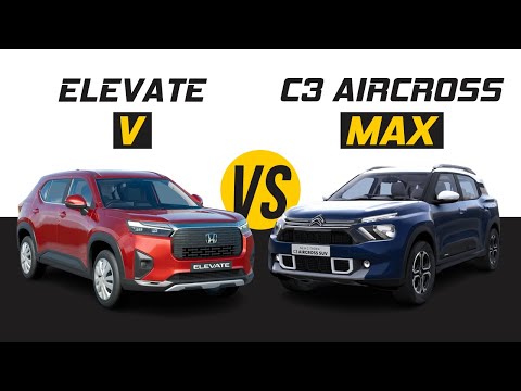 Honda Elevate V vs Citroen C3 Aircross Max | Which Car Is More Value For Money?