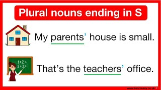 Apostrophe rules 🤔 | Plural nouns ending in S | Apostrophe to show possession with examples