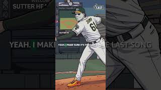 He Listens to WHAT Before Every Game?! 😱⚾️ #athletics #Shorts