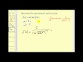 Derivatives of Inverse Trigonometric Functions