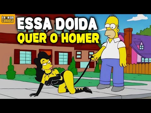 UMA DOIDA TENTOU SEDUZIR O HOMER - Os Simpsons