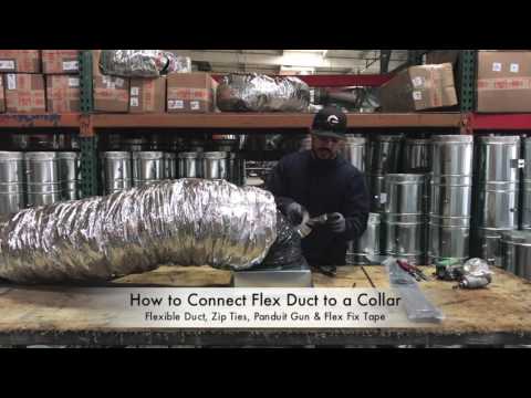 How-To Connect Flex Duct to a Collar - The Duct Shop