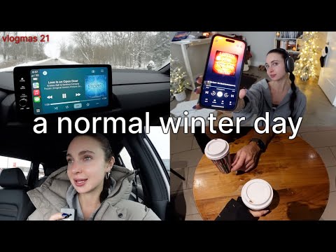 december vlog: last min xmas shopping, winter nails, sparkly snow, new audiobook, cafes [vlogmas 21]