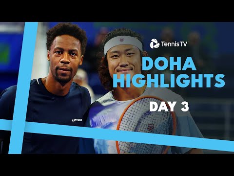 Murray vs Mensik & Monfils vs Zhang Thrillers; Rublev, Khachanov Play | Doha 2024 Day 3 Highlights