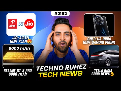 Jio-Airtel New Plan😍,realme GT 8 Pro 8000 mAh,OnePlus Gaming Phone,iPhone 18 Pro,Exynos 2500, Tesla