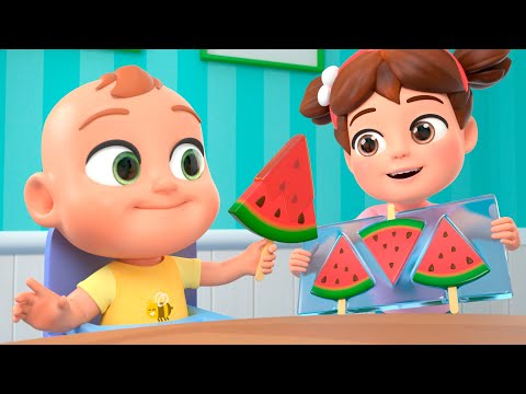 Ice Cream Song | Watermelon Ice Cream🍧 +More Newborn Nursery Rhymes & Kids Songs