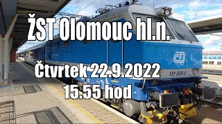 Interjet na spoji IC 509 v žst Olomouc hl.n. - čtvrtek 22.9.2022