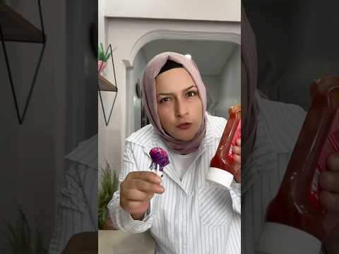 Oğlum slime’ı aldı az kalsın ketçaplı lolipop şeker yiyecekti, TikTok #shotrs #shortvideo