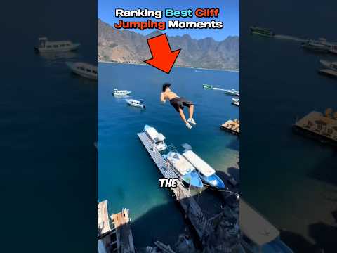 Ranking Best Cliff Jumping Moments ๐ฅถ๐ #cliffjumping #best #ranking
