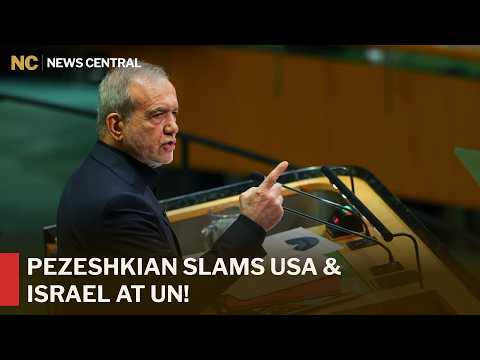 “We Will Not Surrender” Iran President Pezeshkian Slams USA &amp; Israel in UNGA Speech | AC1Z