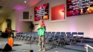PSALM 23 - VIOLIN COVER - NATALIE P  HALL, Violinist at Hickory Hammock Church (Practice session)