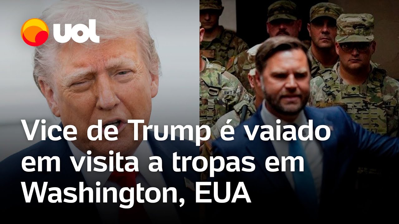 Vice de Trump é vaiado durante visita a Washington após mobilizar tropas na capital; confira