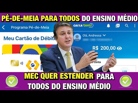 PÉ-DE-MEIA PARA TODOS: MEC QUER GARANTIR PÉ-DE-MEIA PARA TODOS OS ALUNOS DA REDE PÚBLICA!