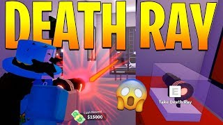 How To Get The New Death Ray Gun In Mad City Fast Roblox - 