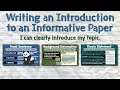 Crafting Effective Introduction Paragraphs in Informative Writing