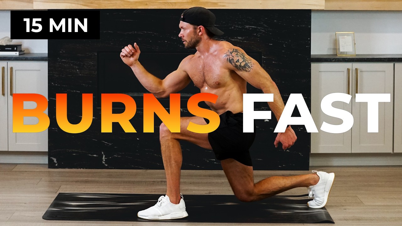 Killer HIIT CARDIO Workout No Repeats, No Equipment Workout Burn Lots of Calories in 15 Mins - TIFF x DAN