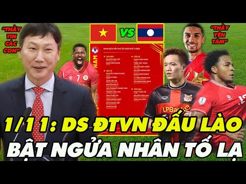 1/11:HLV Kim Chốt 30 Cái Tên ĐTVN Tập Trung Đấu Lào,Loạt Sao Trẻ Lên Tuyển,Bật Ngửa Song Sát Brasil