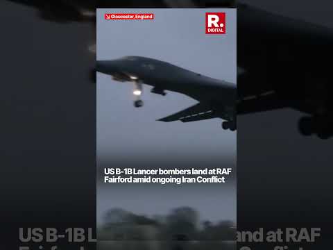 US B 1B Lancer Bombers Land at RAF Fairford Amid Ongoing Iran Conflict