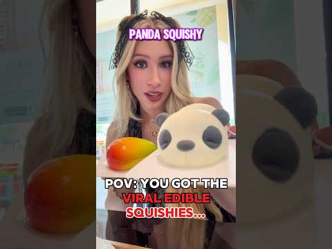 <strong>EATING</strong> VIRAL “SQUISHIES” IN REAL LIFE! 😱🐼🥭